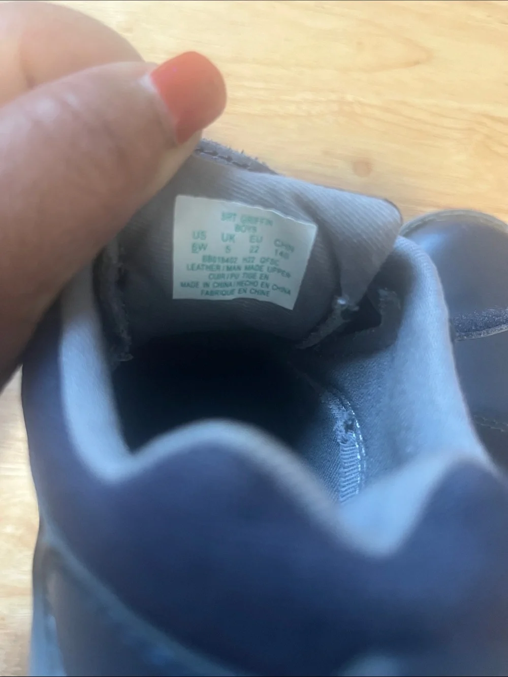 Stride Rite Navy Blue Boys Velcro Dress Shoes